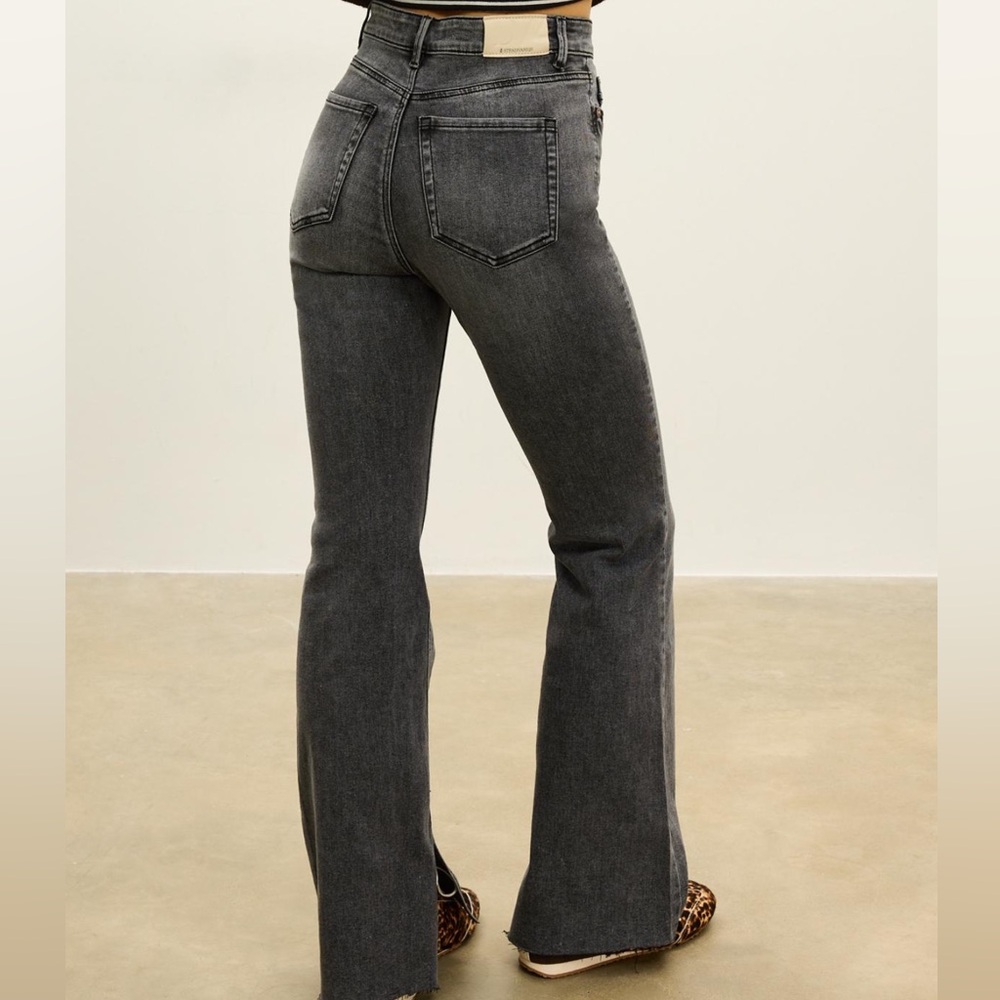 Stradivarius Dark Gray Flare Jeans its stretchable size 26